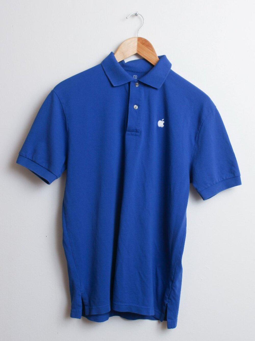 Apple Store Employee Polo Mens Small Blue Short Sleeve Uniform Shirt